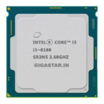 Intel i3-8100 3.6 GHz Upto 3.6 GHz LGA 1151 Socket 4 Cores 4 Threads 6 MB Smart Cache 128 kB L2 Cache Desktop Processor 1 Year Warranty